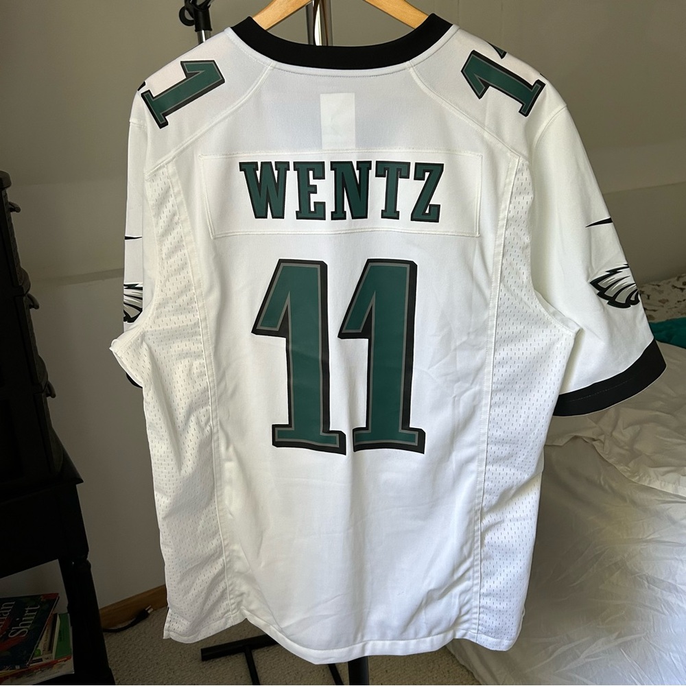 NFL Nike Football Jersey Philadelphia Eagles #11 Carson Wentz Men’s Large